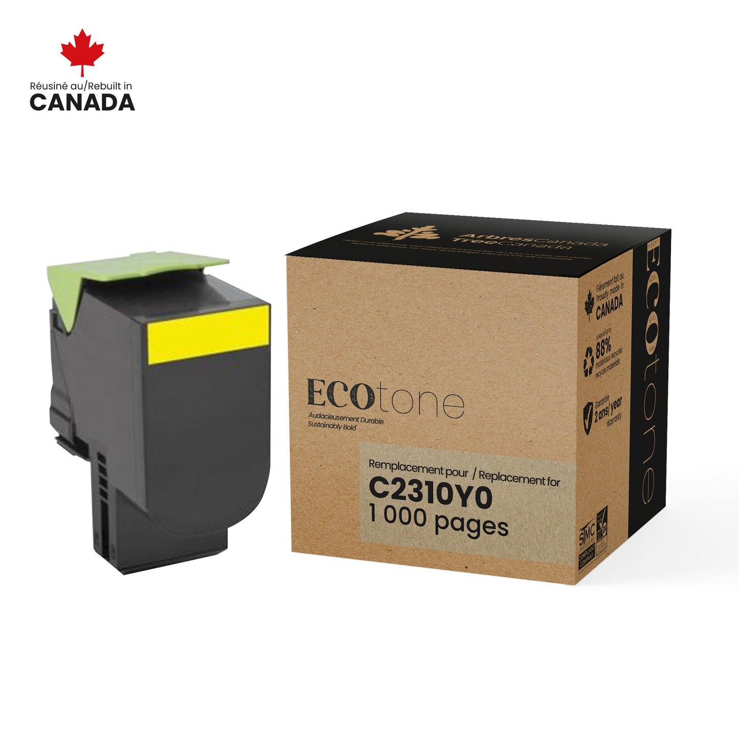Lexmark C2310Y0 Reman Ecotone Yellow 1K
