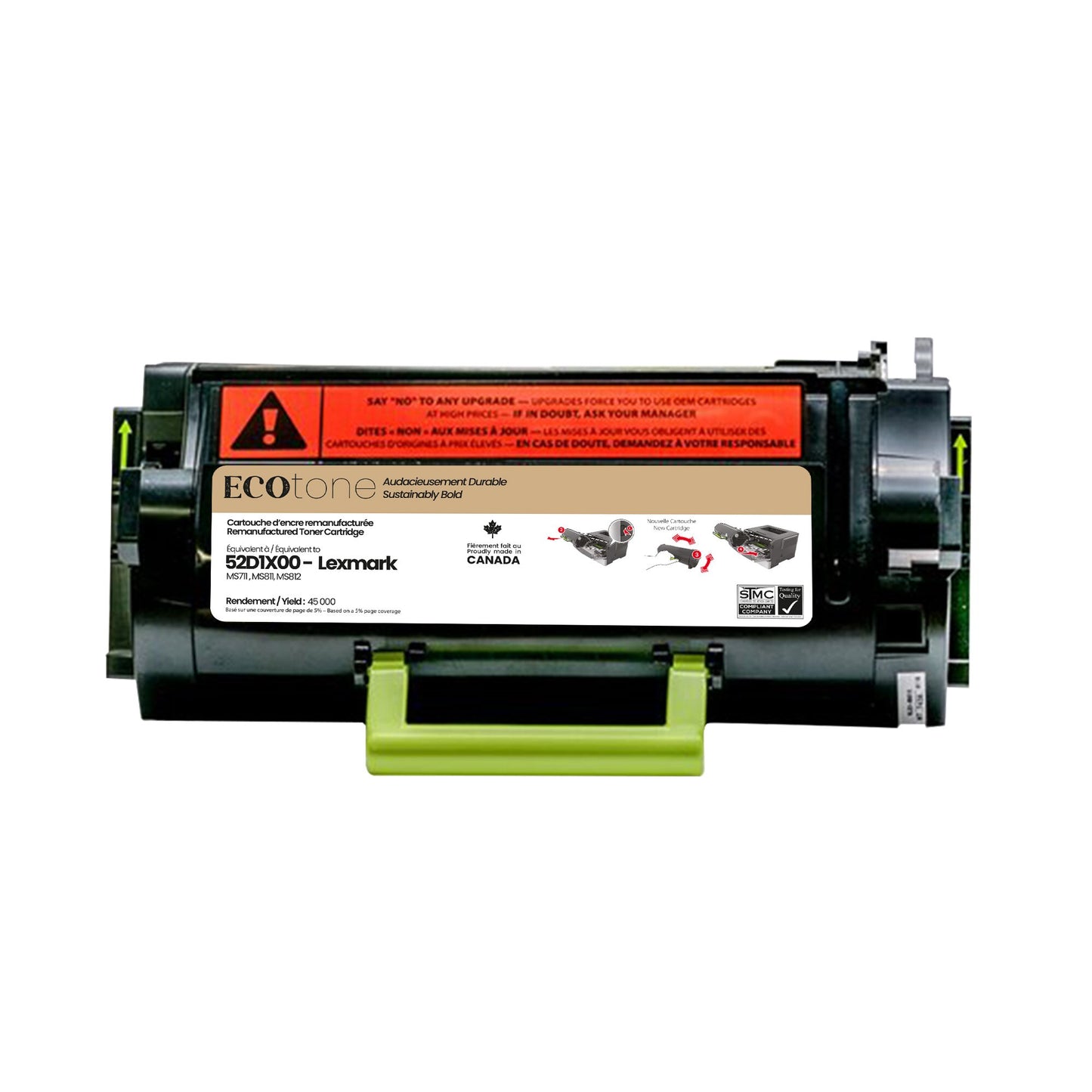 Lexmark 52D1X00 Reman Ecotone  45K