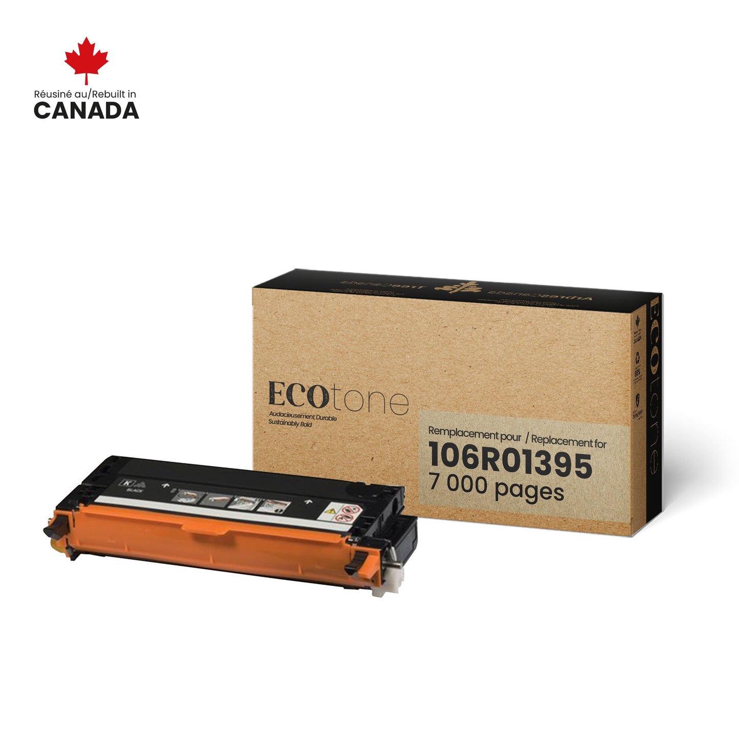 Xerox 106R01395 Reman Ecotone Black 7K
