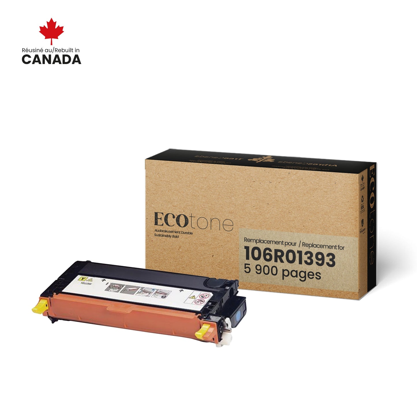 Xerox 106R01394 Reman Ecotone Yellow 5.9K