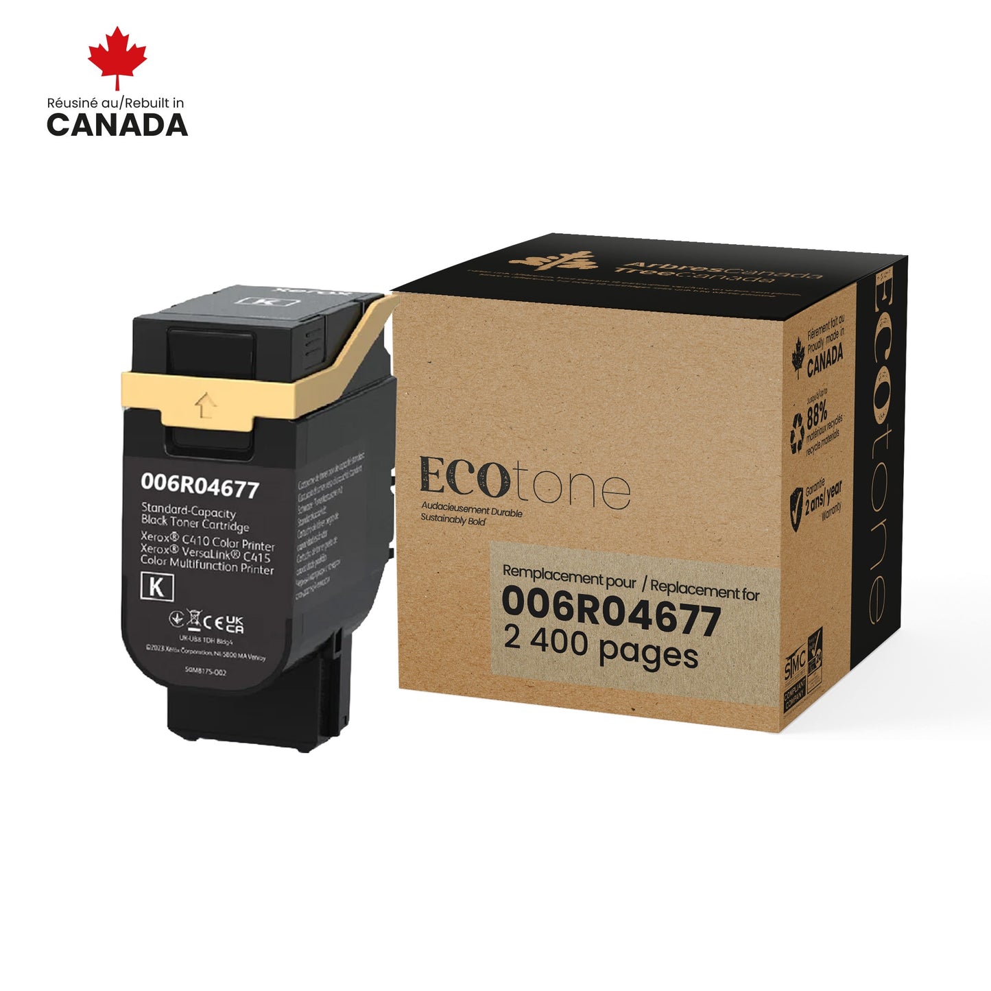 Xerox 006R04677 Reman Ecotone Black 2.4K
