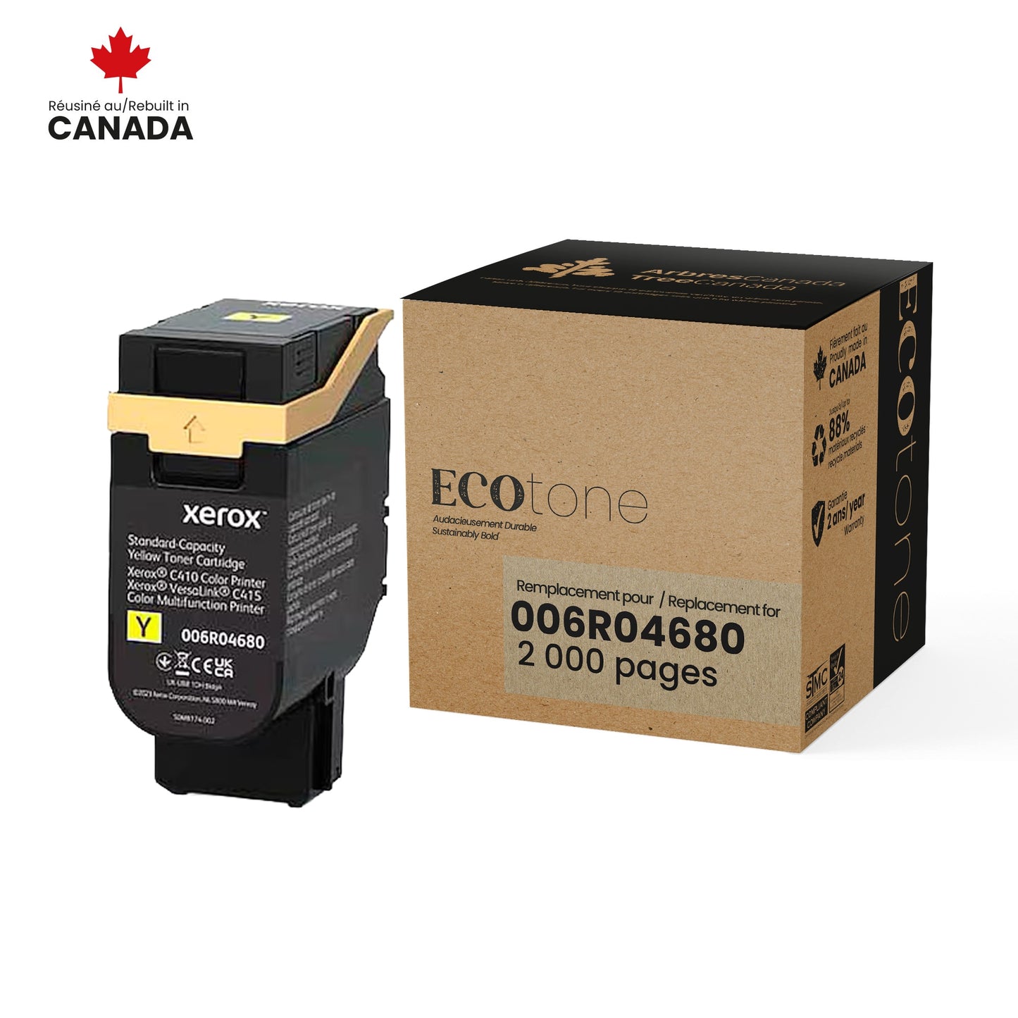 Xerox 006R04680 Reman Ecotone Yellow 2K