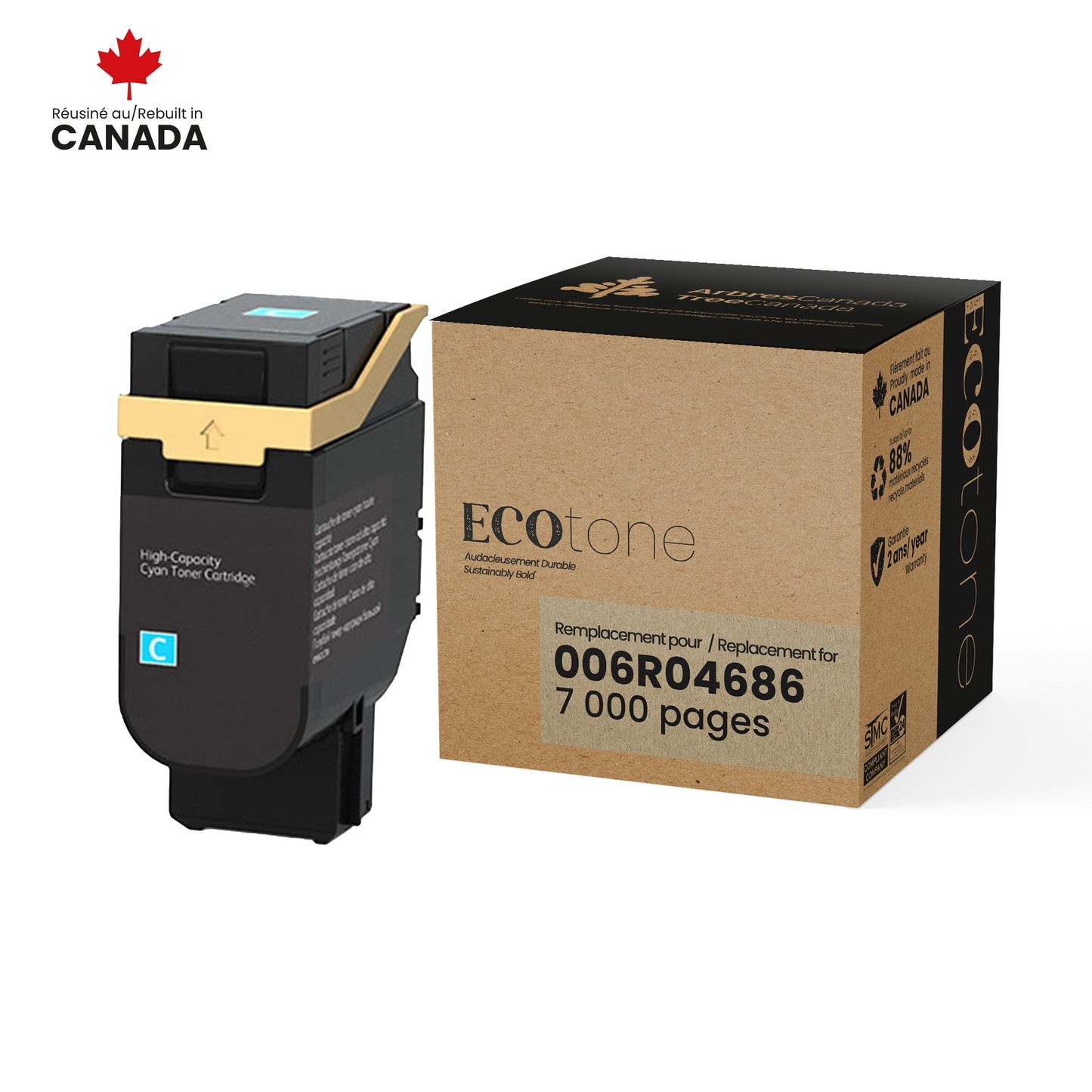 Xerox 006R04686 Reman Ecotone Cyan 7K