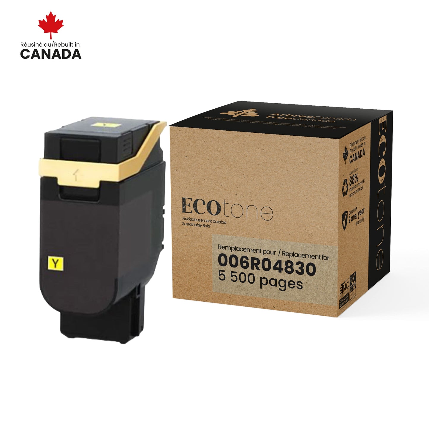 Xerox 006R04830 Reman Ecotone Yellow 5.5K