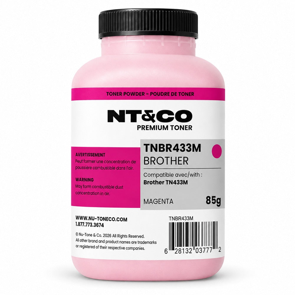 Toner Powder for use in Brother TN433M 85g