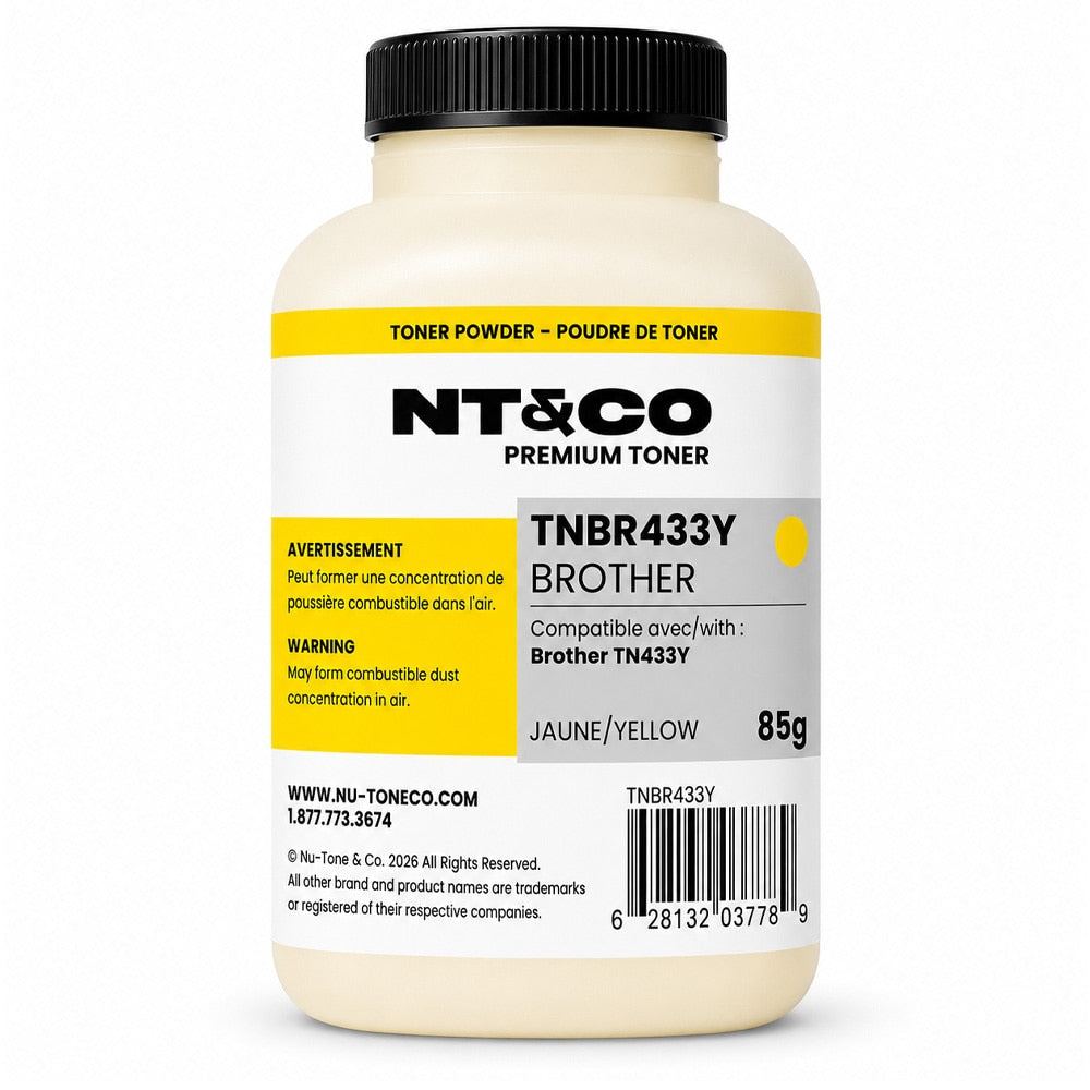 Toner Powder for use in Brother TN433Y 85g