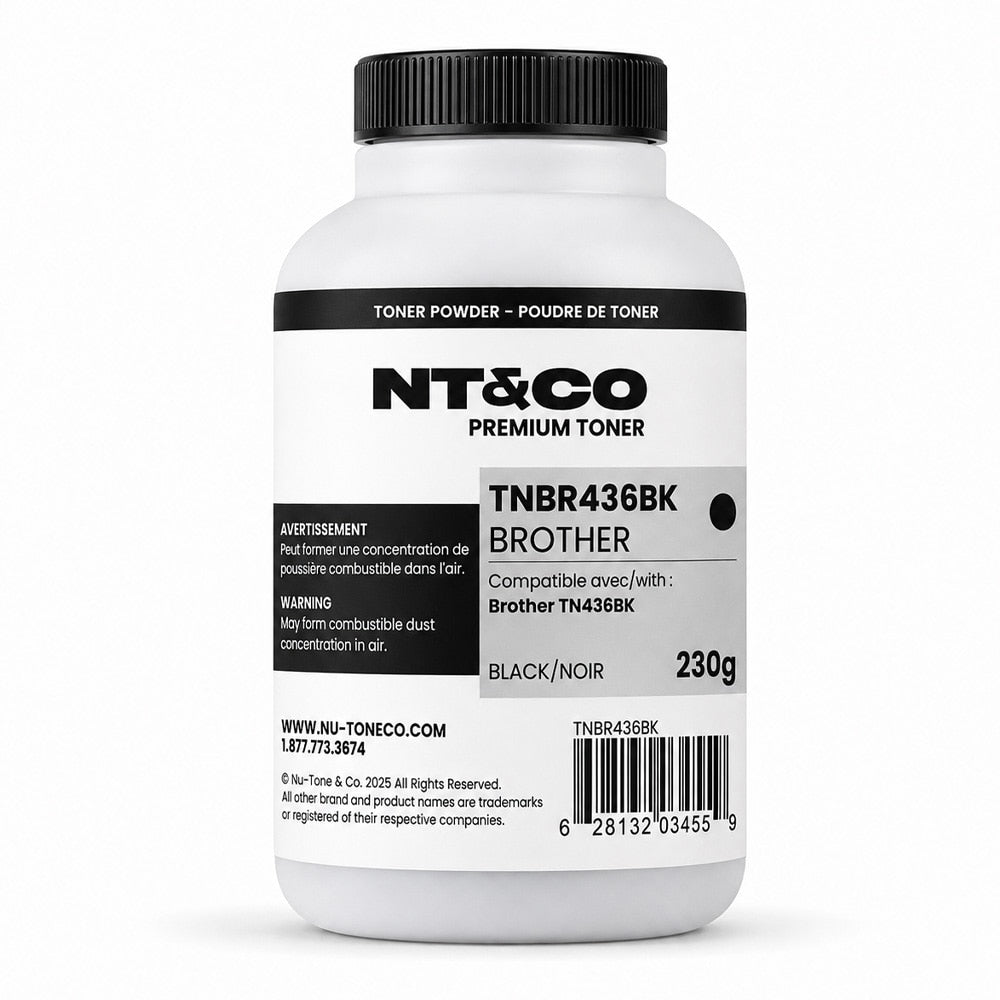 Powder Toner for use in Brother TN436BK 135g