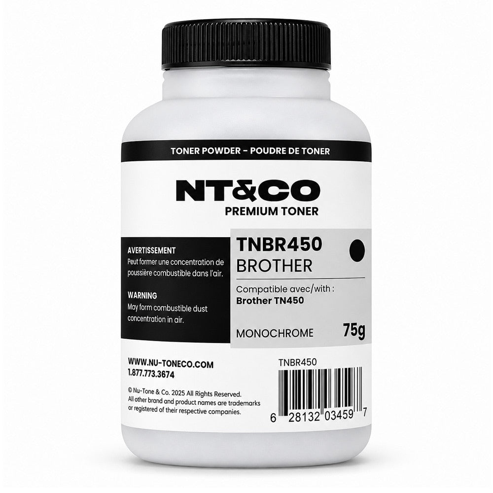 Powder Toner for use in Brother TN450 75g