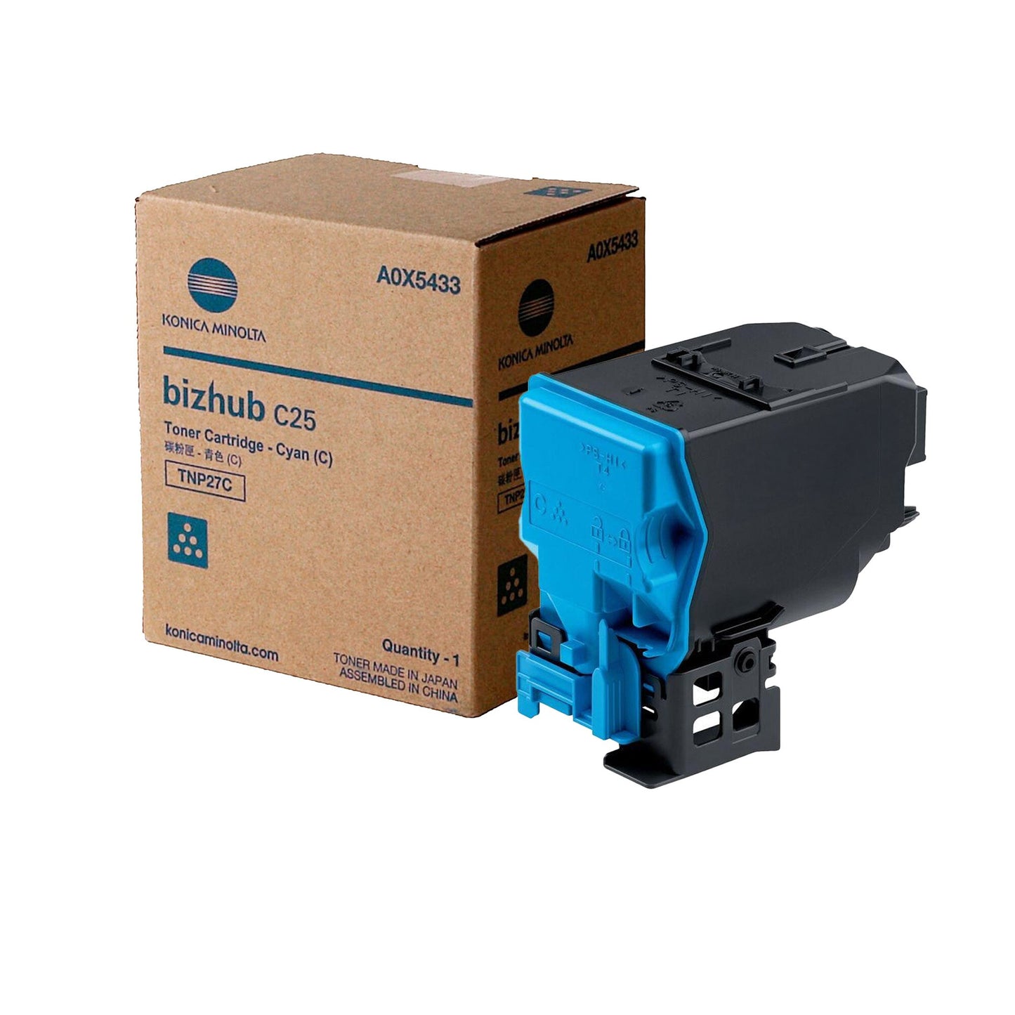 KM Bizhub C25 A0X5433 OEM Toner Cyan 6K
