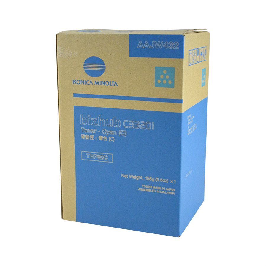 Konica Minolta TNP80C (AAJW432) OEM Toner Cyan 9K