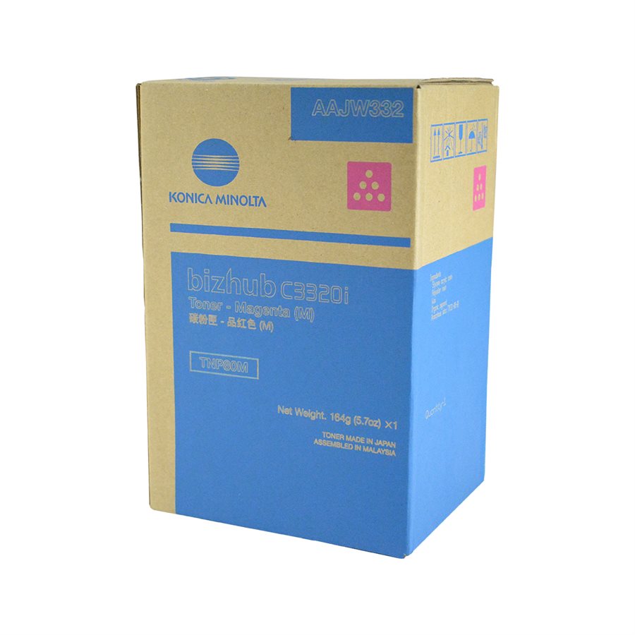 Konica Minolta TNP80M (AAJW332) OEM Toner Magenta 9K
