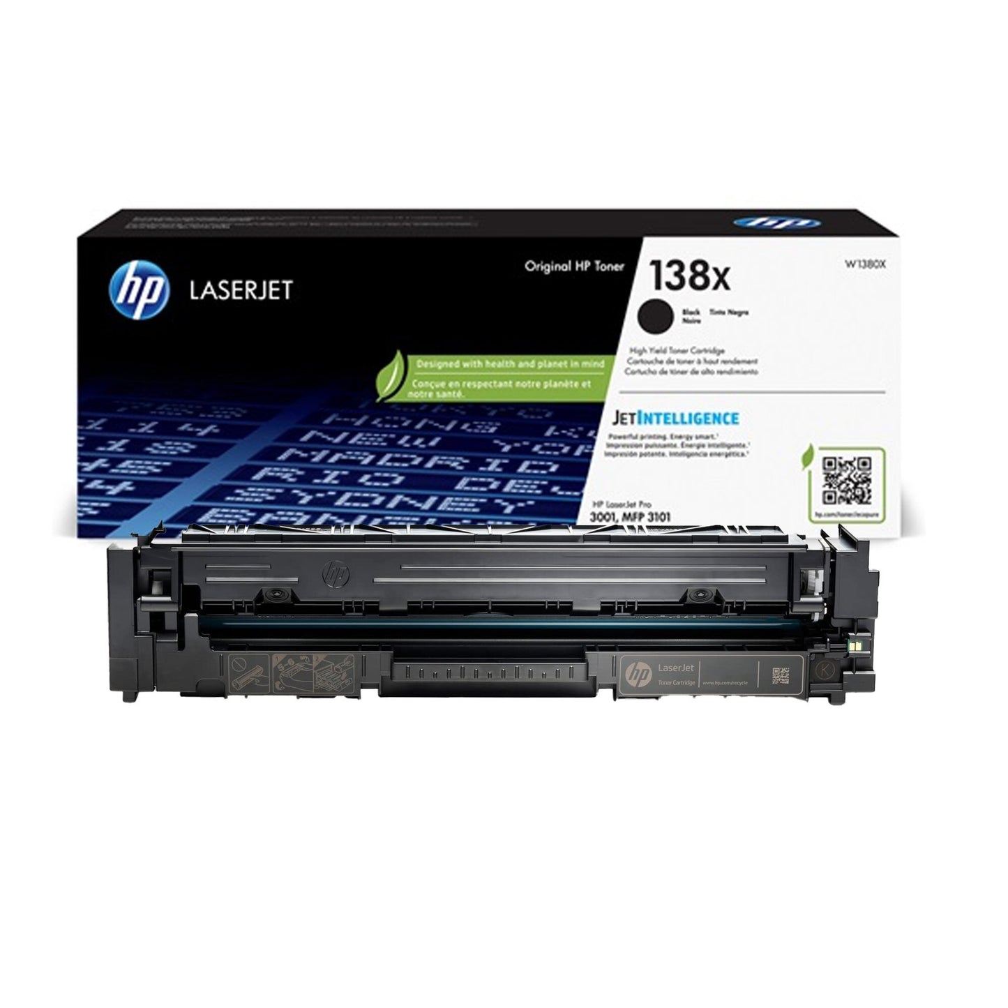 HP 138X High Yield OEM Black Toner Cartridge Contract Box 4K