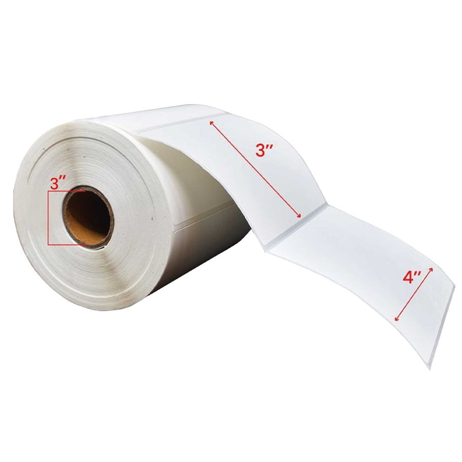 4x3'' Direct Thermique Étiquettes 3''Core 1800/Rouleaux - 4/cs