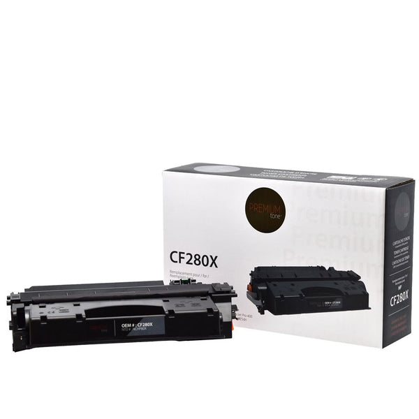 CCF280X - Cartouche laser compatible pour HP CF280X - Noire - 6 900 pages à 5% de couverture de page.