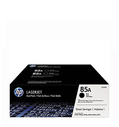 CE285D - Cartouche laser originale HP CE285D - Noire - Paquet Double - 1 600 pages à 5% de couverture de page - Kartouche Plus