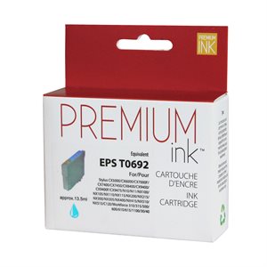 CT069220 - Cartouche à jet d'encre compatible Epson - Cyan - 350 pages à 5% de couverture de page - Kartouche Plus