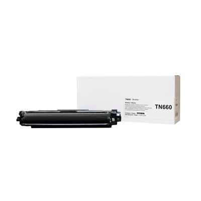 CTN660 - Cartouche laser compatible Brother TN660 - Noire - 2 600 pages à 5% de couverture - Kartouche Plus