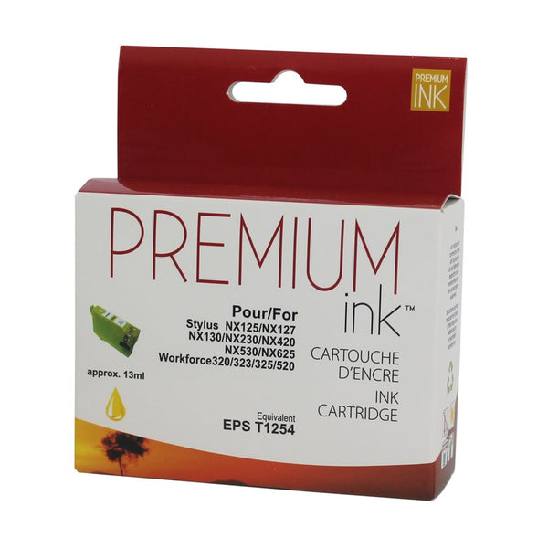 CT125420 - Cartouche à jet d'encre compatible Epson T125420 - Jaune - 385 pages à 5% de couverture de page - Kartouche Plus