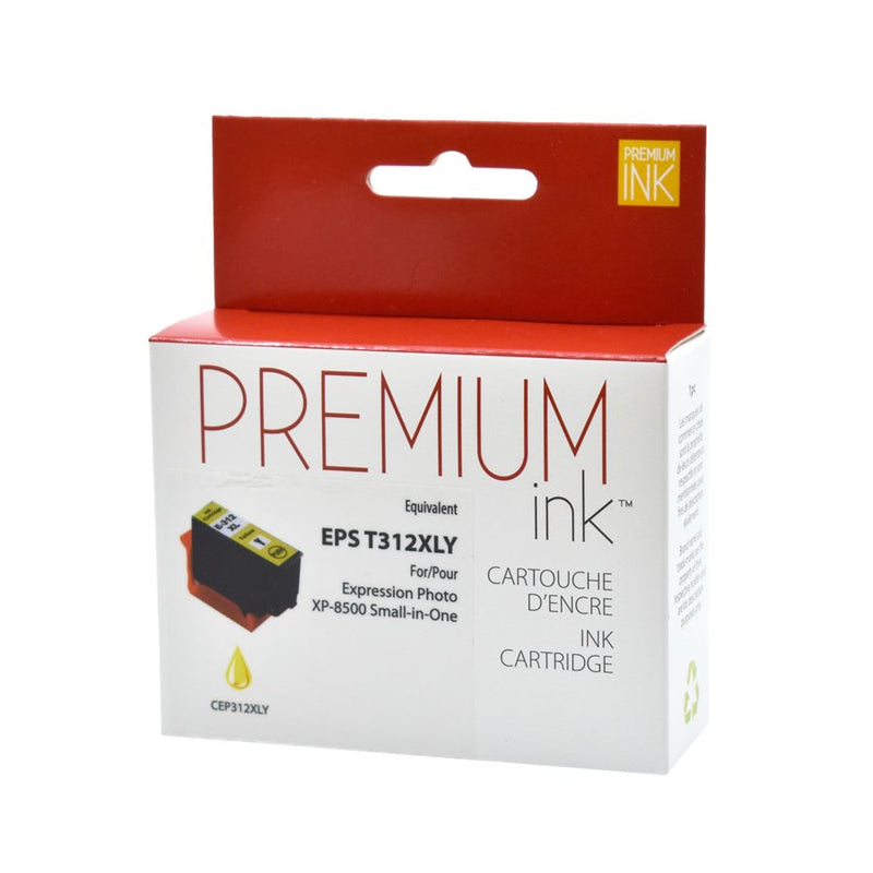 CT312XL420 - Cartouche à jet d'encre compatible Epson T312420S - Jaune - 830 Pages à 5% de couverture de page - Kartouche Plus