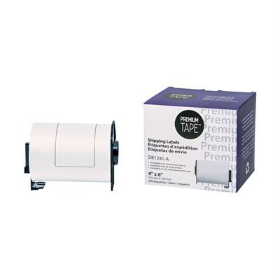 CDK1241 -  Ruban d'étiquette compatible - 102mm x 152mm - 200 étiquettes - Kartouche Plus