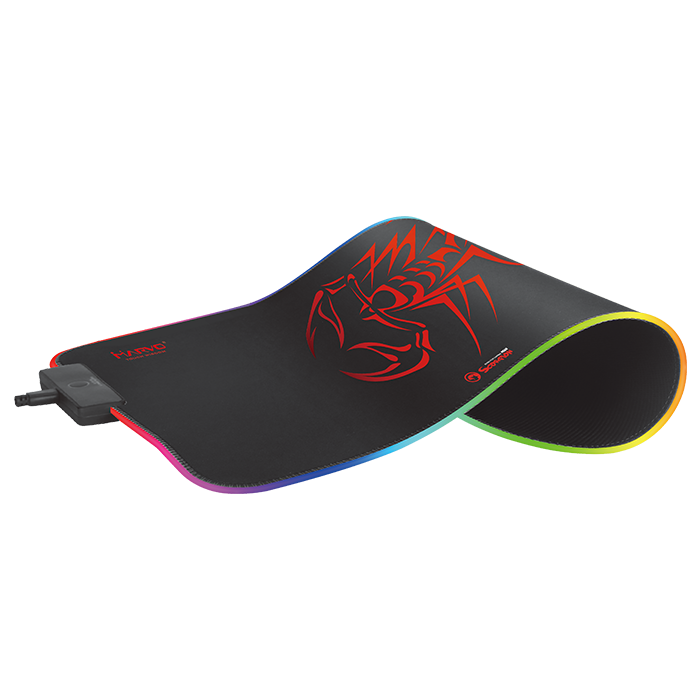 MARVO - MG08 - Tapis souris Marvo Scorpion 35 x 25 cm RGB - Kartouche Plus