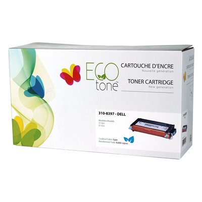 R310-8094-EC - Cartouche laser recyclée québécois ÉCO-TONE pour Dell 3110/3115 - Cyan - 8 000 pages à 5% de couverture de page - Kartouche Plus