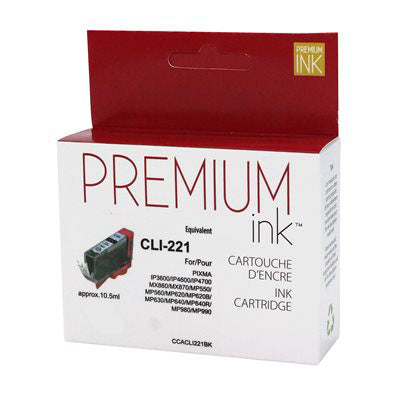 CCLI221GY - Cartouche à jet d'encre compatible Canon CLI221GY - Gris - 420 pages à 5% de couverture de page - Kartouche Plus