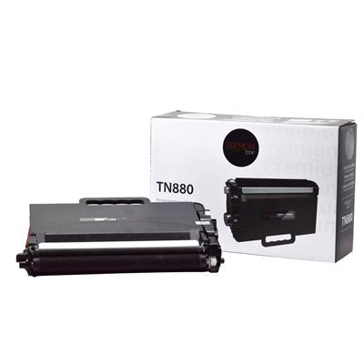 CTN880 - Cartouche laser compatible Brother TN880 - Noire - 12000 pages à 5% de couverture de page - Kartouche Plus