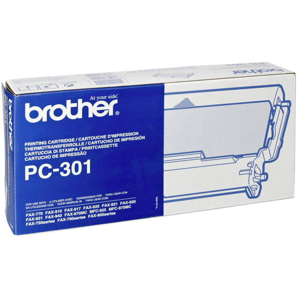 PC301 - Cartouche laser Brother originale - PC-301 - Noire - 250 pages à 5% de couverture de page - Kartouche Plus